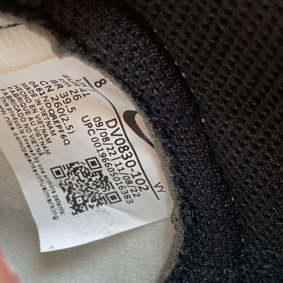 🎁 NIKE Dunk Mid black sail m8/w9.5 - Picture 12 of 13